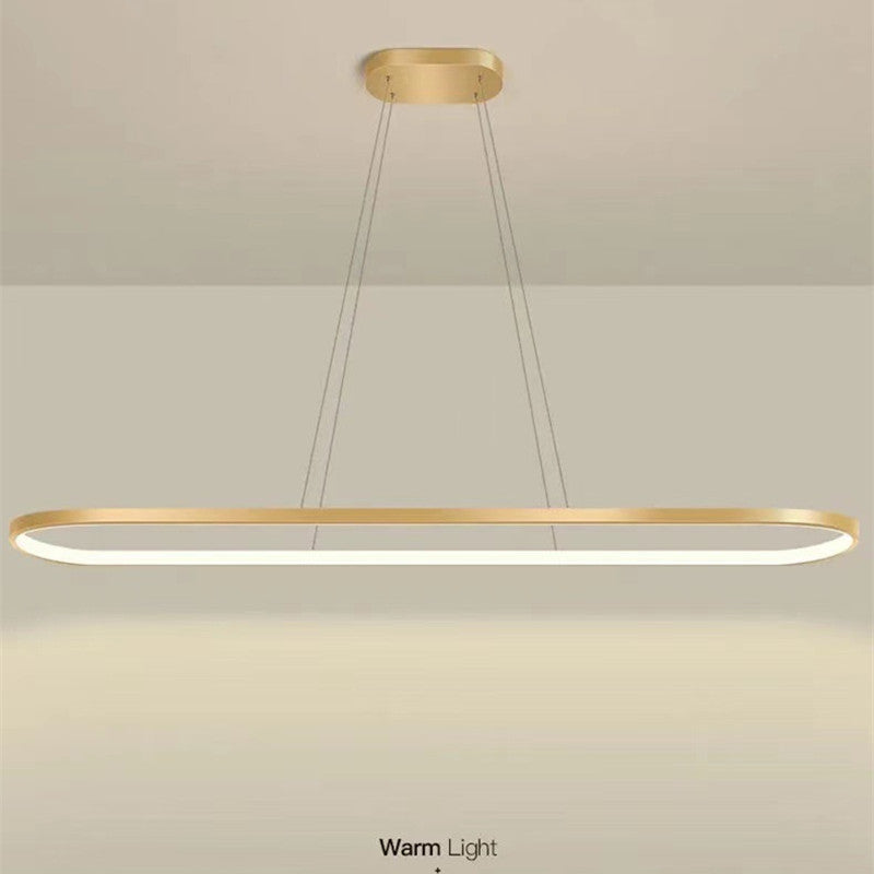 Lampada a sospensione ovale minimalista Junel