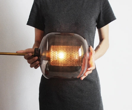 LumiSavane - Lampe suspendue en verre élégante