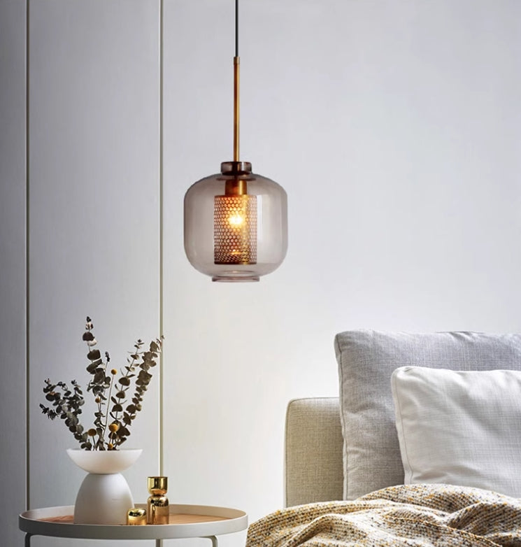 LumiSavane - Lampe suspendue en verre élégante