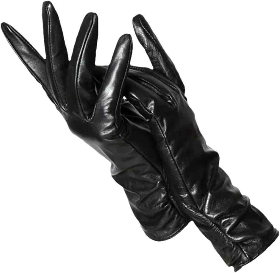 Women's Leather Winter Gloves - LuxLeather | Orntli