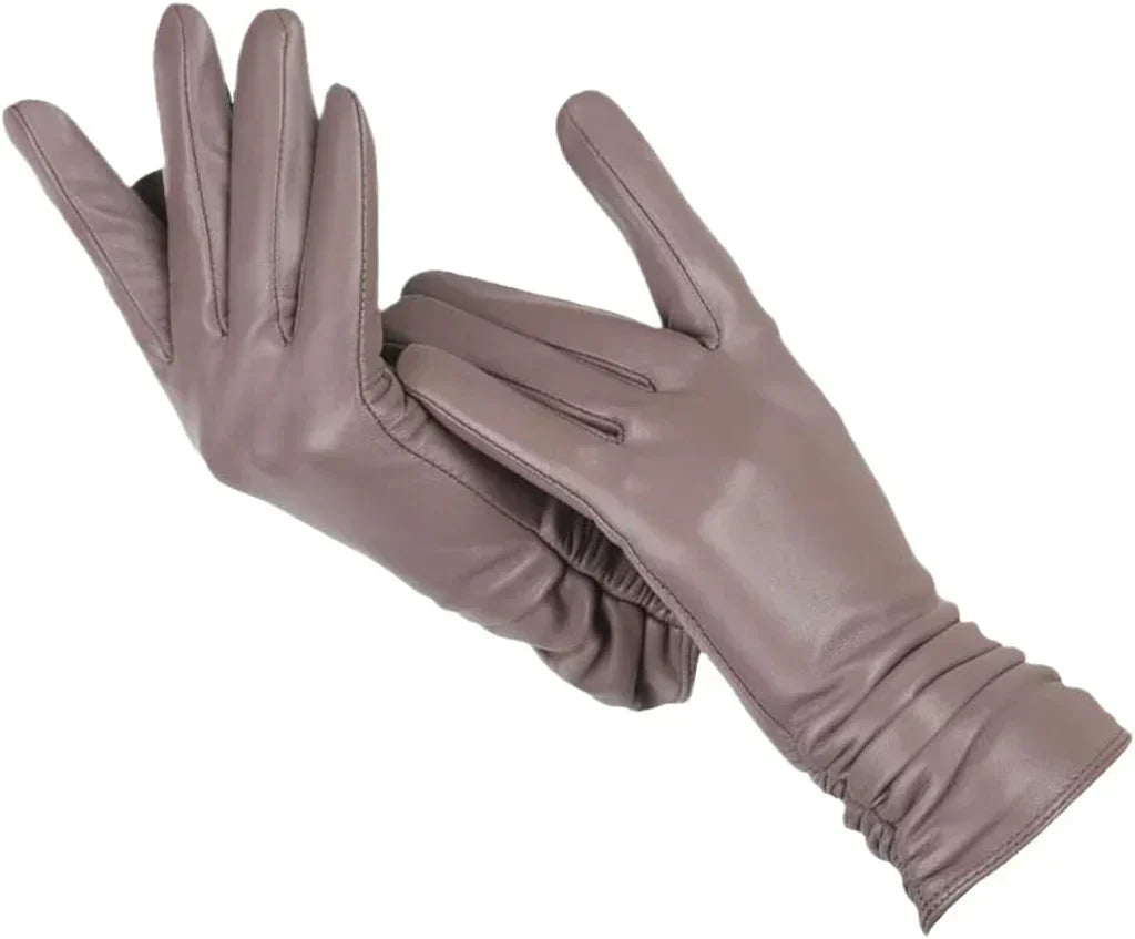 Women's Leather Winter Gloves - LuxLeather | Orntli