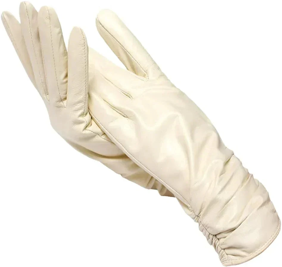 Women's Leather Winter Gloves - LuxLeather | Orntli
