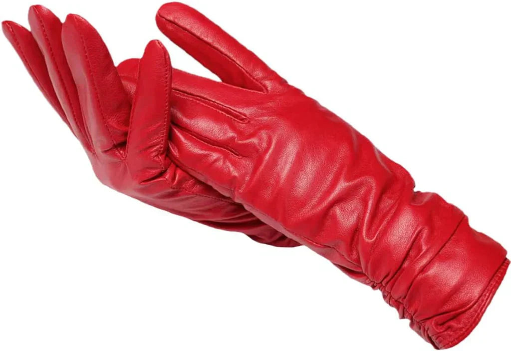 Women's Leather Winter Gloves - LuxLeather | Orntli