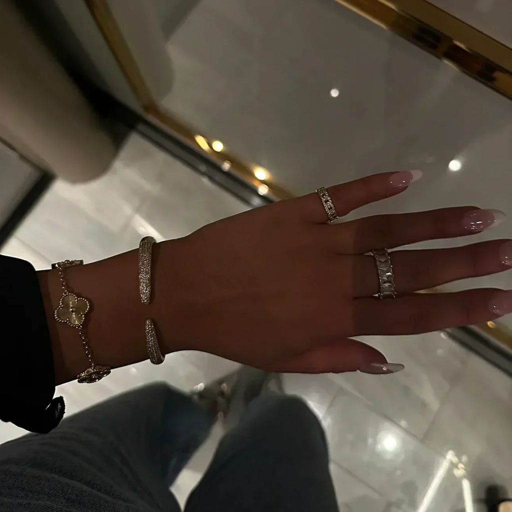 Stella négylevelű lóhere karkötő 3-az-1-ben készlet