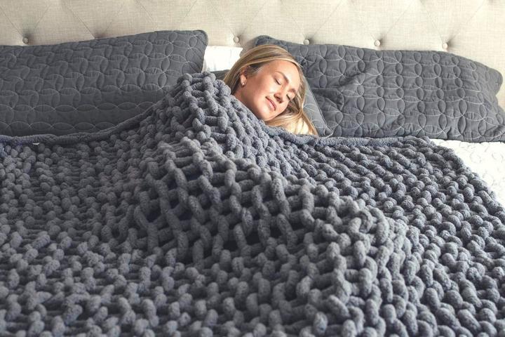 Coperta Morbida Intrecciata NestHaven per il Comfort Domestico e Coccole