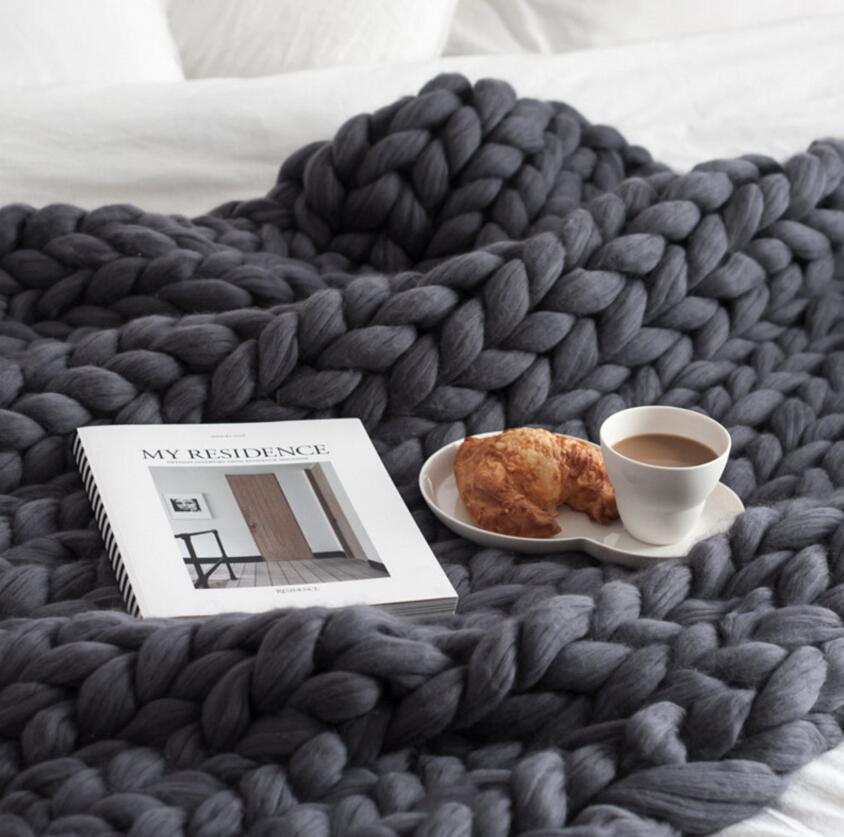 Coperta Morbida Intrecciata NestHaven per il Comfort Domestico e Coccole
