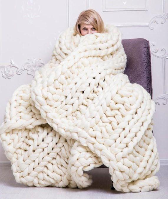 Coperta Morbida Intrecciata NestHaven per il Comfort Domestico e Coccole