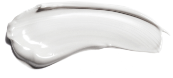 Swatch of smooth white balm texture