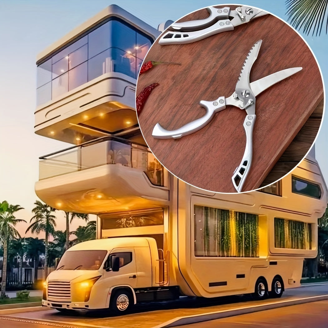 3点セット キッチン家禽用はさみ、多目的シャープステンレス製キッチンばさみ