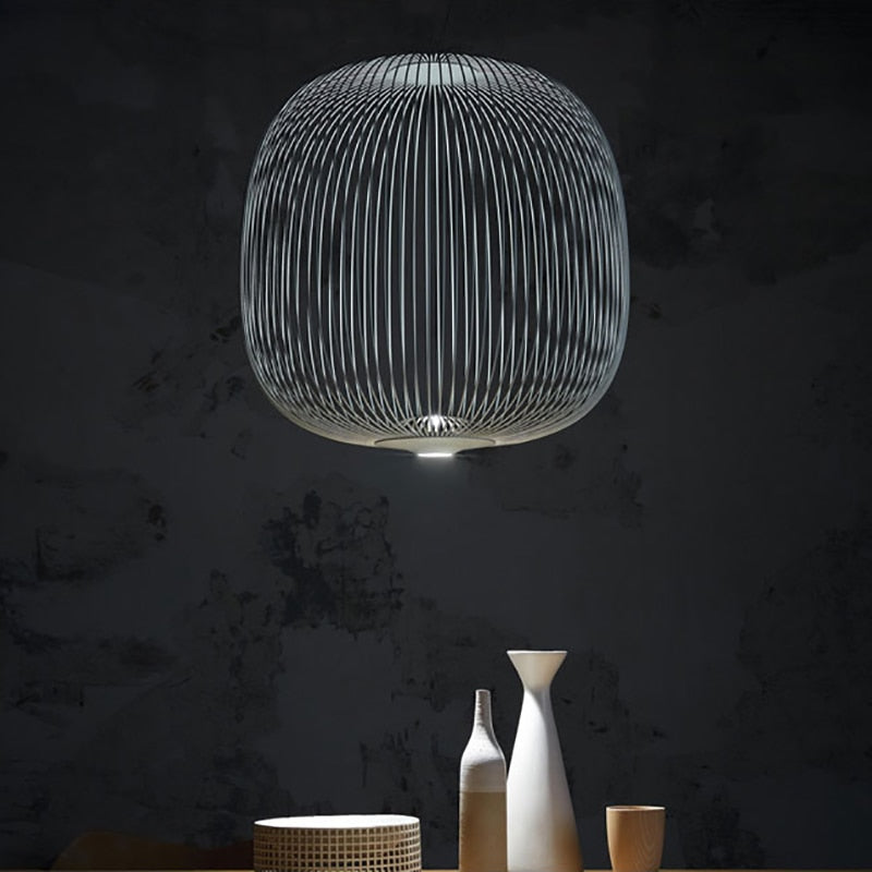 Lyra Spokes Suspension Pendant Light 52cm Diameter 200cm Height