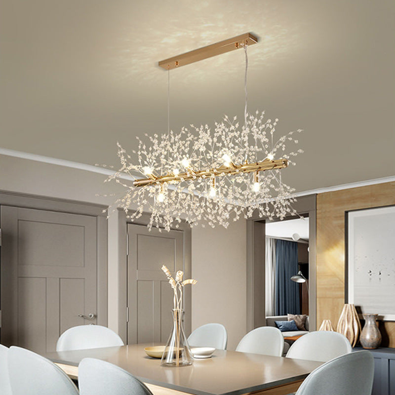 Lili Design LED hanglampen wit goudkleurig metaal woonkamer eetkamer