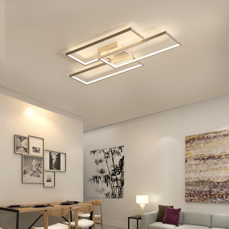 Lampada da soffitto rettangolare ad aderenza Arisha, 2 colori, dimmerabile, lampadina inclusa