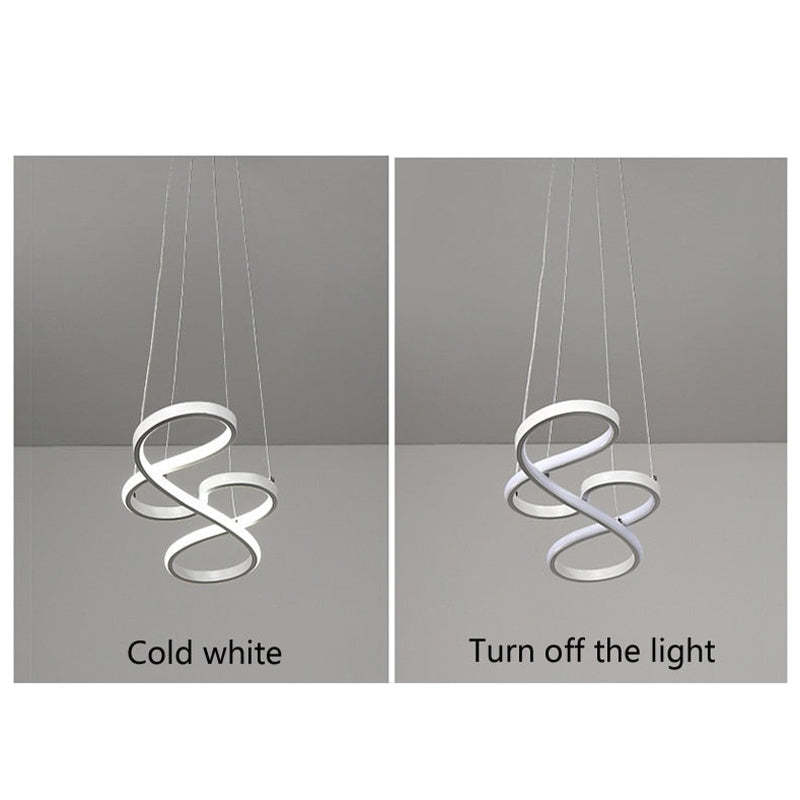 Suspension Durell noire et dorée en forme de note de musique — câblage fixe à intensité variable