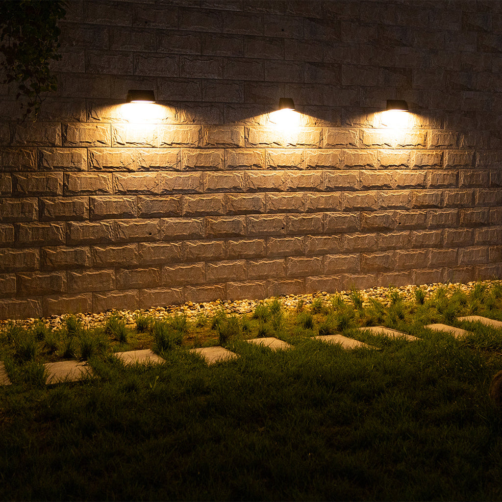 مصباح الحائط الزجاجي الخارجي العريض LED — تصميم عصري كلاسيكي
