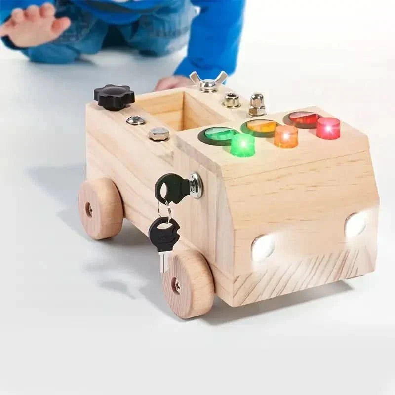 Interactive Busy Board for Fine Motor Skills and Early Learning