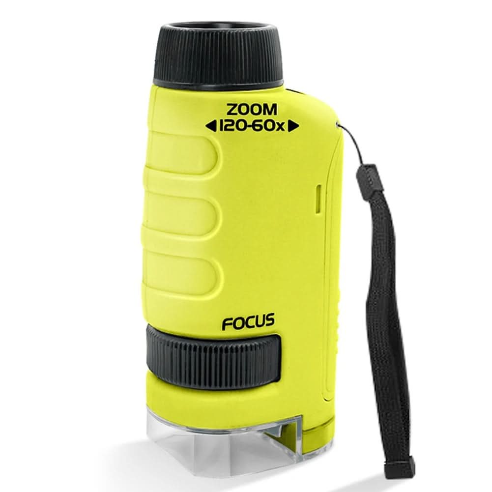 مجهر محمول للأطفال من QuestScope بتكبير 60x-120x للاستكشاف