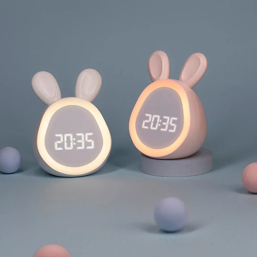 El Glowbun original - reloj despertador con ajuste de brillo y lámpara de luz