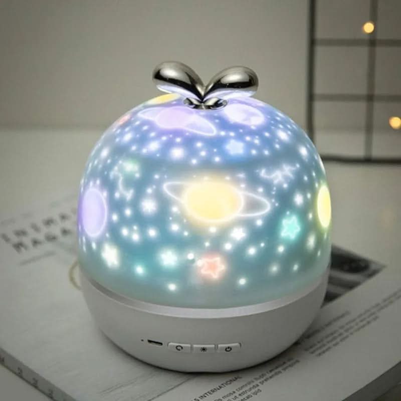 Proiettore sferico di stelle NebulaGlow per bambini, con proiezione rilassante del cielo notturno
