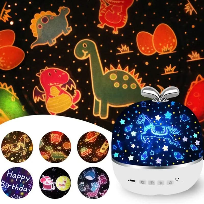 Proiettore sferico di stelle NebulaGlow per bambini, con proiezione rilassante del cielo notturno