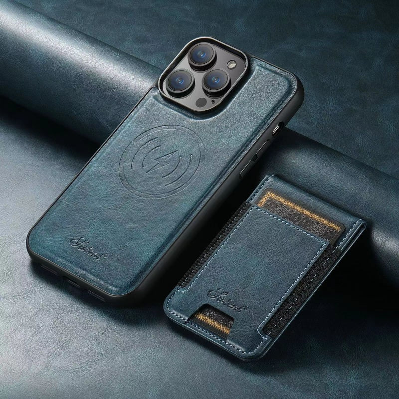 适用于iPhone的AeroCard卡夹保护套，支持无线充电，兼容MagFlow