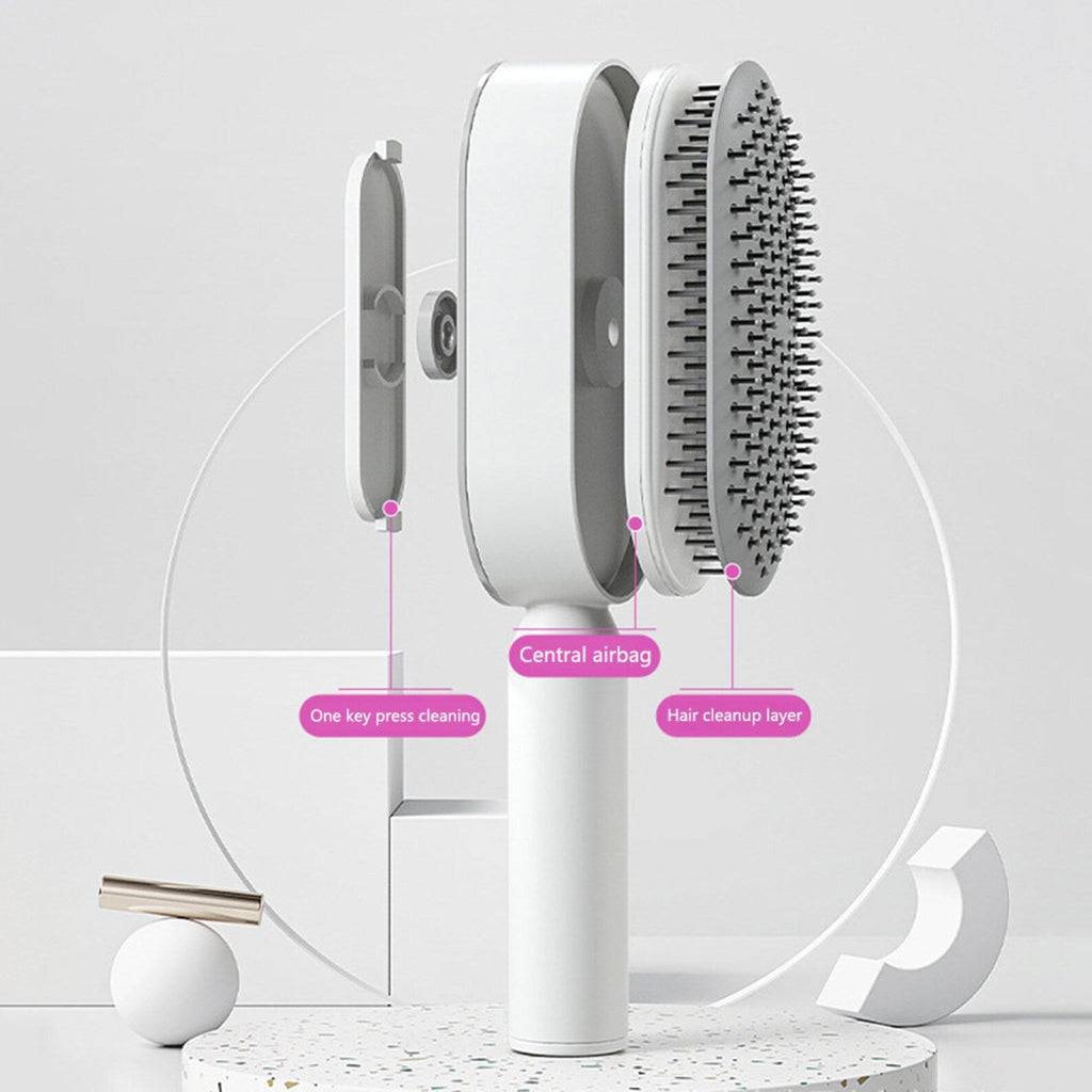 HairGenius Self Cleaning Hair Brush