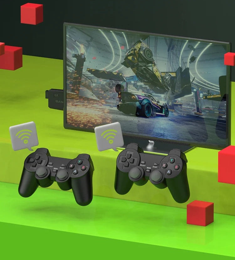 PixelDrive 64gb: Eredeti 2 vezérlővel - Több mint 20.000 játék Mario-tól Pokémonig