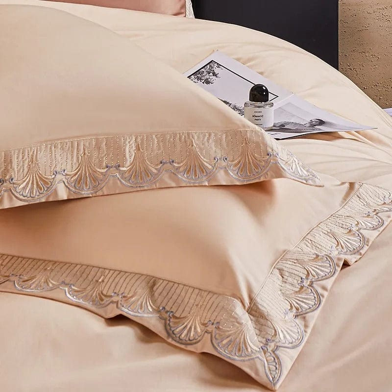 Luxxe Pfirsich Bettbezug-Set (Ägyptische Baumwolle)