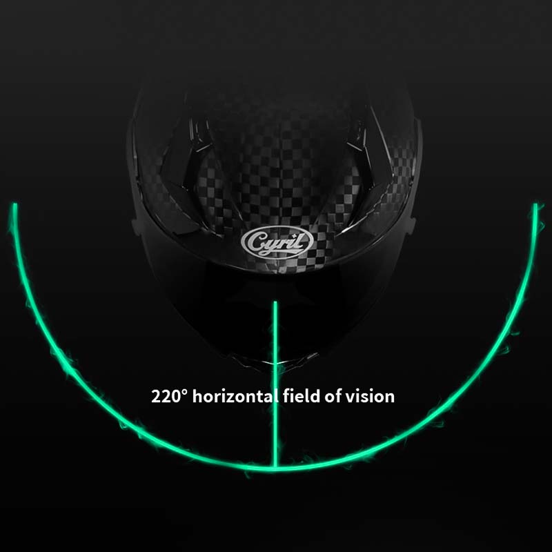 VeloCore Könnyű Szénszálas Teljes Arcú Motoros Sisak DOT ECE Jóváhagyással