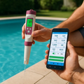 Tester Digitale per Piscina per Misurazione di pH e Cloro e Facile Analisi dell'Acqua