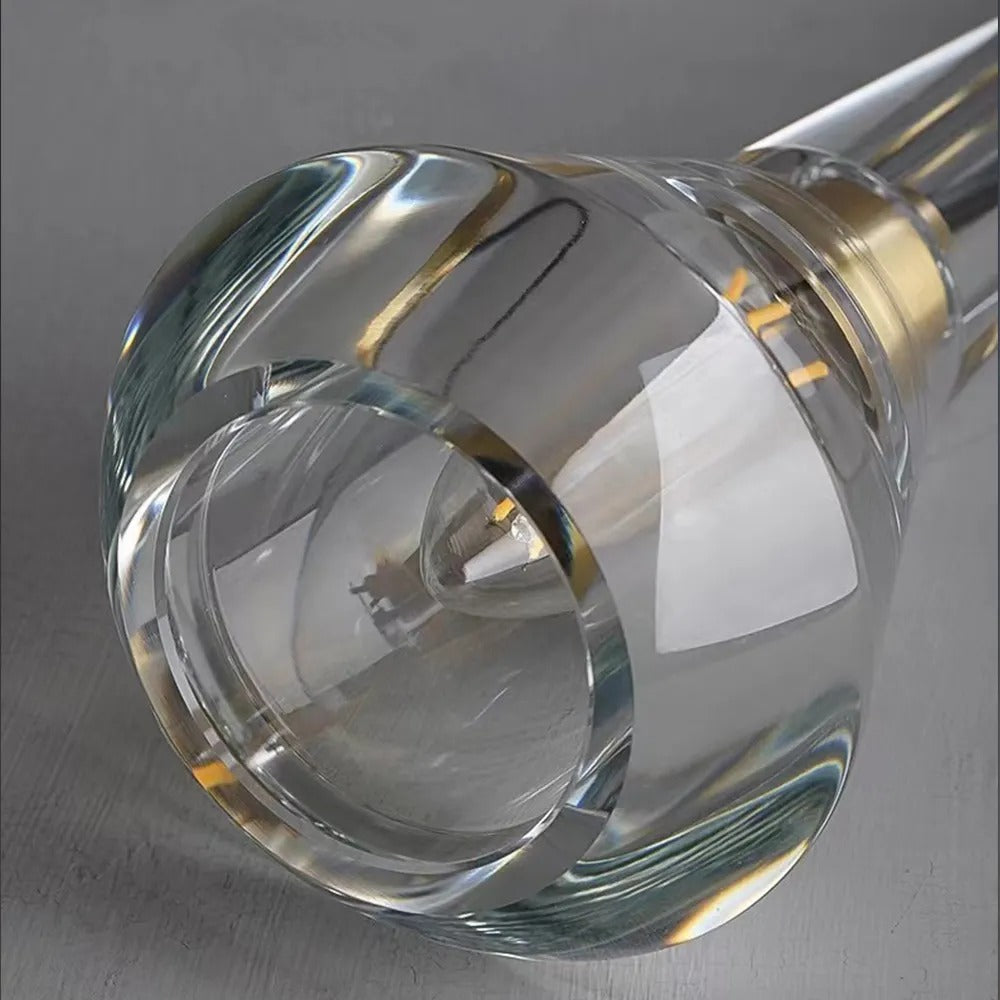 Single Benine - Lampu Gantung LED Kristal K9 dan Tembaga Penuh Pasca Moden