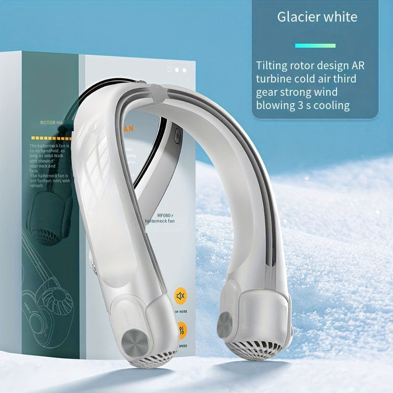 Ventilateur de cou portable avec directions de vent réglables à 45 degrés
