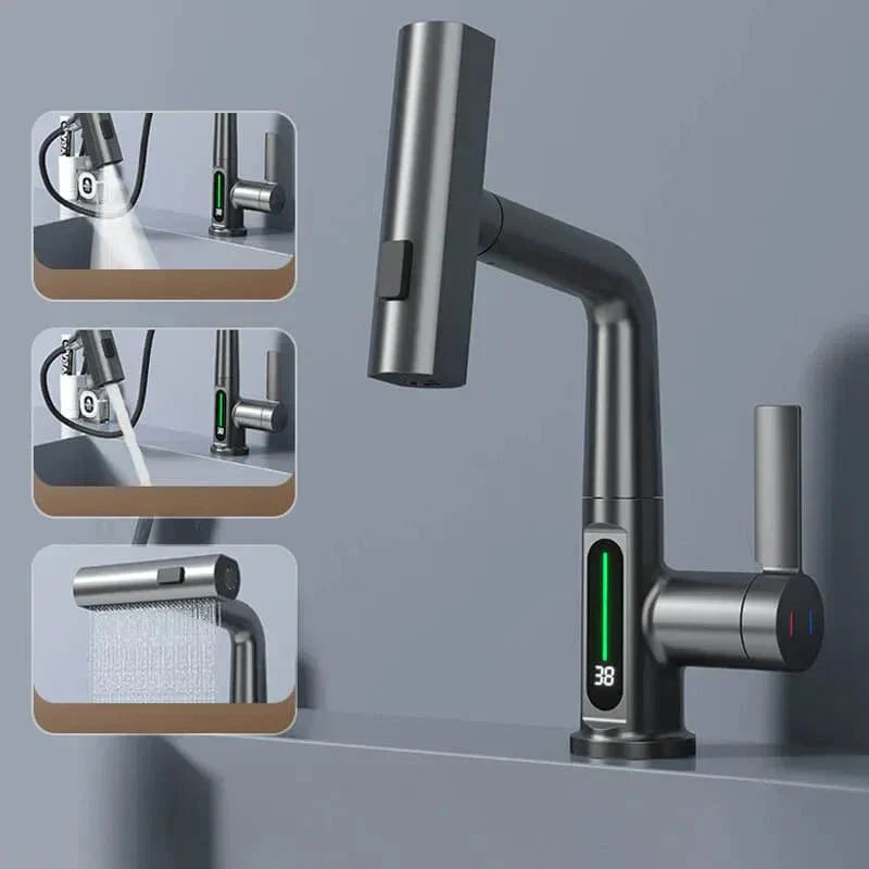 Dynamischer digitaler Wasserfall-Wasserhahn