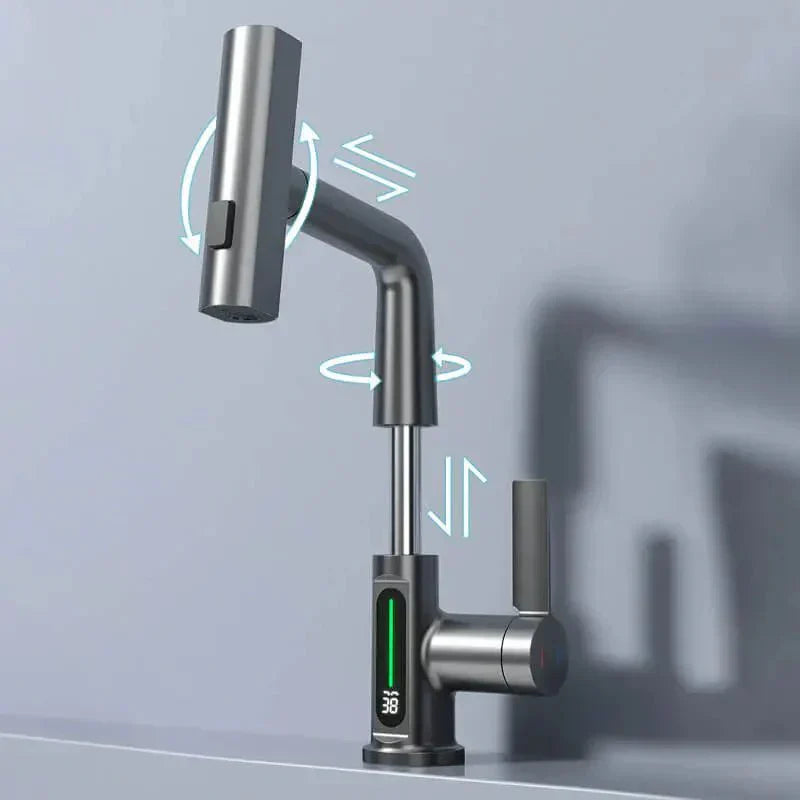 Dynamischer digitaler Wasserfall-Wasserhahn