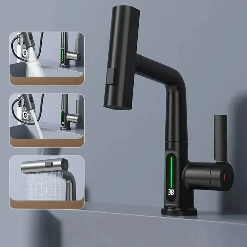 Dynamischer digitaler Wasserfall-Wasserhahn