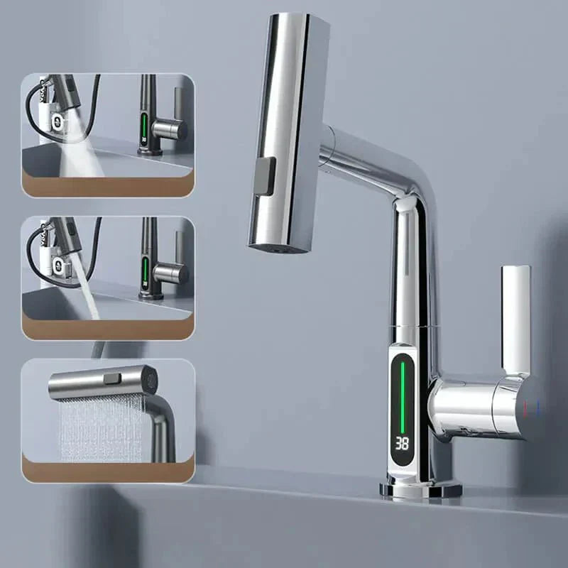 Dynamischer digitaler Wasserfall-Wasserhahn
