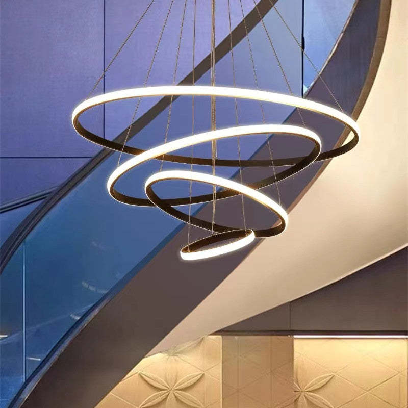 Zin Modern Ring Pendant Light, 2/3/4 Rings - Neutralighting