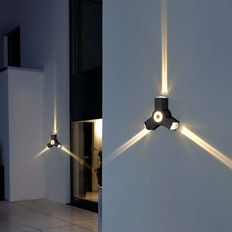 Ovelo Modern Waterproof Minimalist Cross Outdoor Wall Light Garden/Corridor - Neutralighting