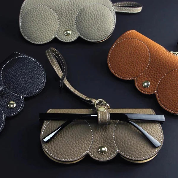 Custodia per occhiali da sole in pelle morbida NovaGuard ShadeShield
