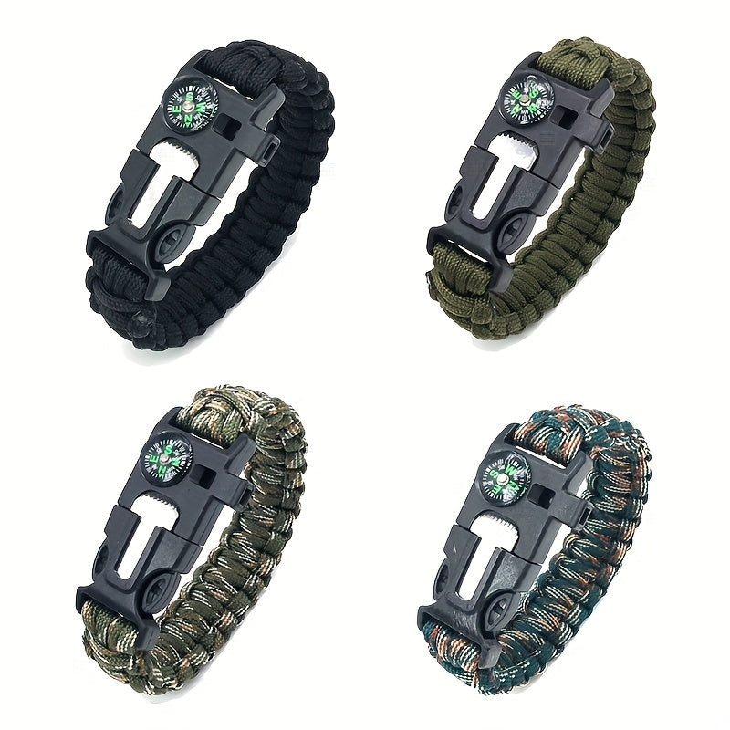 5 az 1-ben túlélő paracord karkötő vészhelyzeti eszközökkel