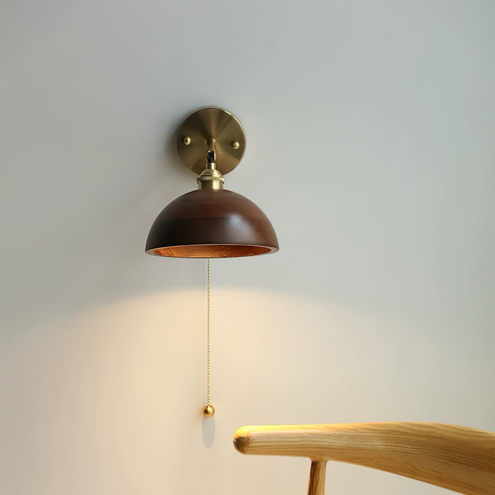 Vintage Wooden Wall Sconce — Artisan Crafted Design