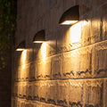 مصباح الحائط الزجاجي الخارجي العريض LED — تصميم عصري كلاسيكي