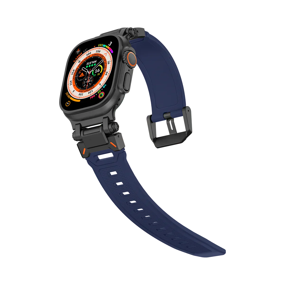 Új titán fém fej szilikon szíj Apple Watch-hoz