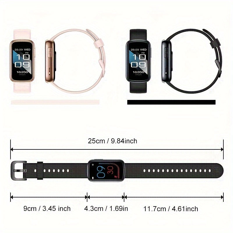 Ceas inteligent - Rezistent la apă IP68 - Baterie de 7 zile - Android și iOS - Alb, Albastru, Burgund și Mov