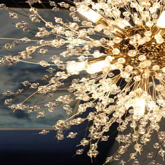 Starblossom - Candeeiro pendente LED de cristal para uma elegância celestial