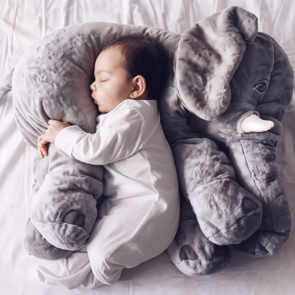 Ultra yumuşak fil peluş, rahat sarılma anları için
