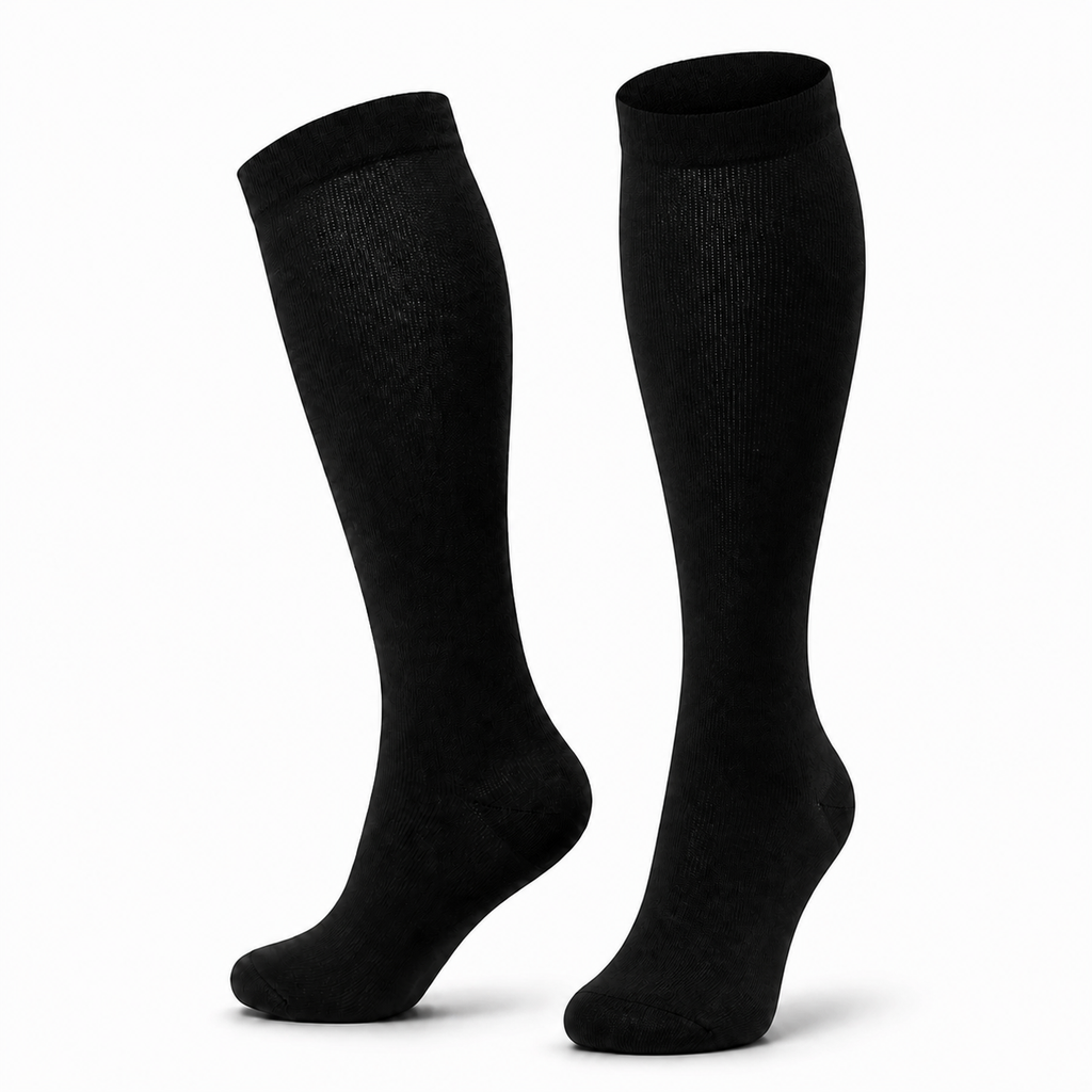 Calze a compressione graduata 15–20 mmHg - Fino al ginocchio, misto nylon e spandex