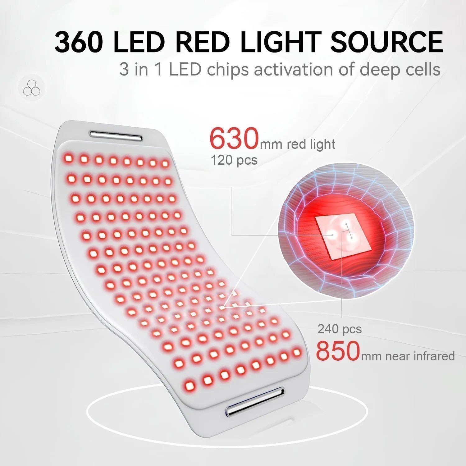 Çok Fonksiyonlu LED Işık Terapi Kemeri