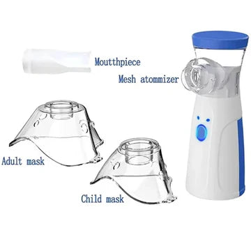 Nebulizer Jaring Mini Mudah Alih Untuk Dewasa dan Kanak-Kanak Kompak