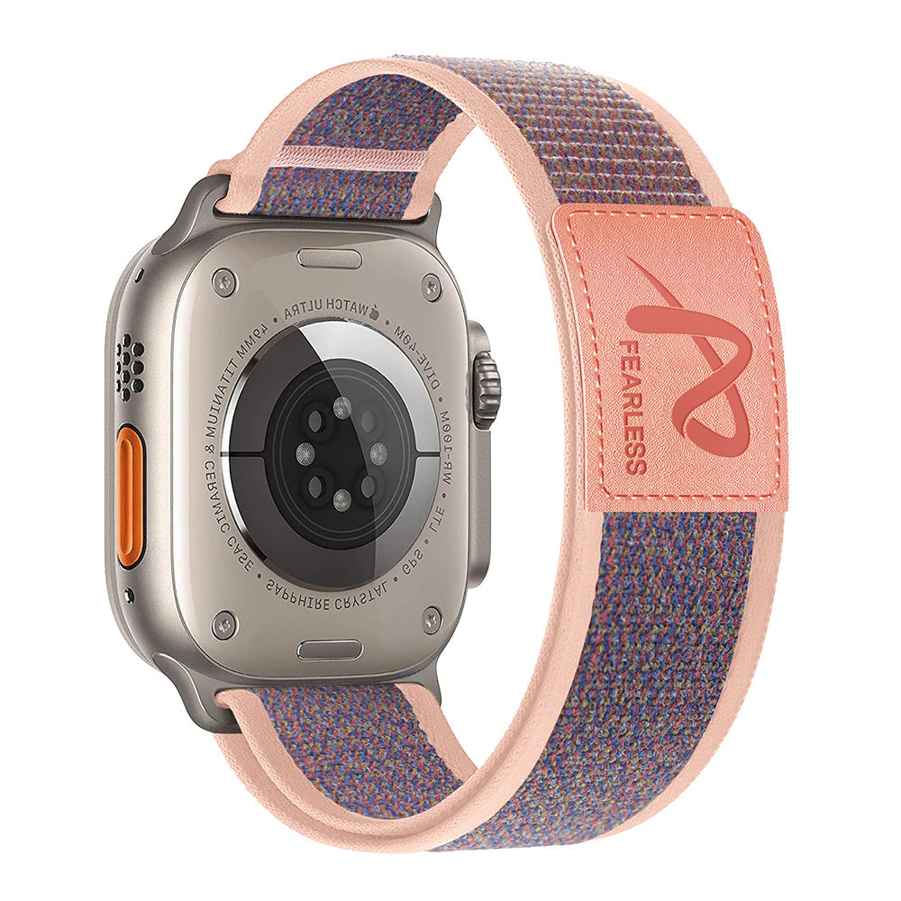 Kožený štítek Trail Loop nylonový pásek pro Apple Watch