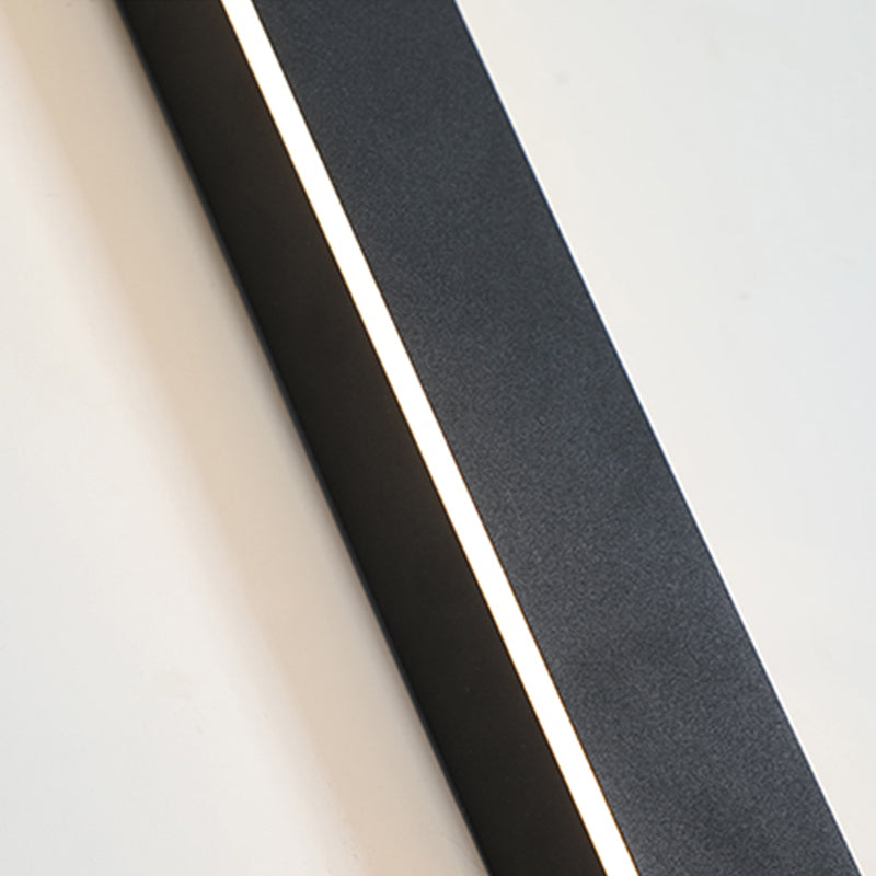 Moderní designové nástěnné LED lampy z černého kovu na zahradu a do chodby